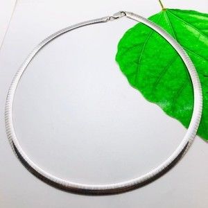 Sterling Silver 6mm 18" Omega
